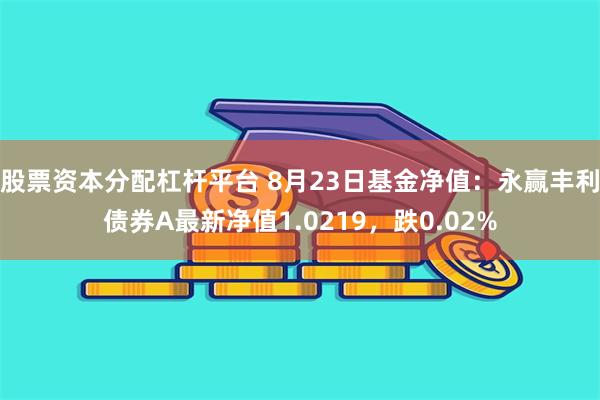 股票资本分配杠杆平台 8月23日基金净值：永赢丰利债券A最新净值1.0219，跌0.02%