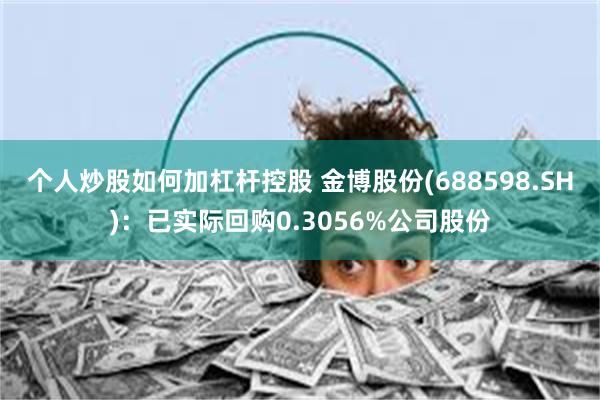 个人炒股如何加杠杆控股 金博股份(688598.SH)：已实际回购0.3056%公司股份