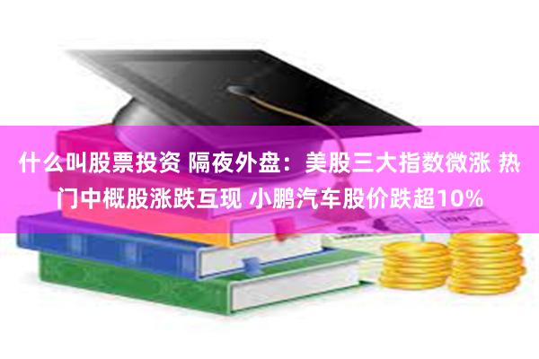 什么叫股票投资 隔夜外盘：美股三大指数微涨 热门中概股涨跌互现 小鹏汽车股价跌超10%